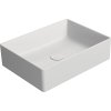 GSI KUBE X keramické umyvadlo na desku, 50x37cm, bílá mat 942909
