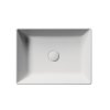 GSI KUBE X keramické umyvadlo na desku, 50x37cm, bílá mat 942909