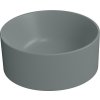 GSI KUBE X keramické umývátko na desku, průměr 32cm, agave mat 943504