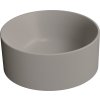 GSI KUBE X keramické umývátko na desku, průměr 32cm, tortora mat 943505