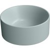GSI KUBE X keramické umývátko na desku, průměr 32cm, ghiaccio mat 943515