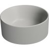 GSI KUBE X keramické umývátko na desku, průměr 32cm, cenere mat 943517
