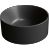 GSI KUBE X keramické umývátko na desku, průměr 32cm, černá mat 943526