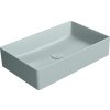 GSI KUBE X keramické umyvadlo na desku, 60x37cm, ghiaccio mat 945315