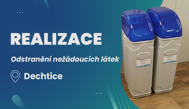 Realizace - odstranění nežádoucích látek z vody, Dechtice