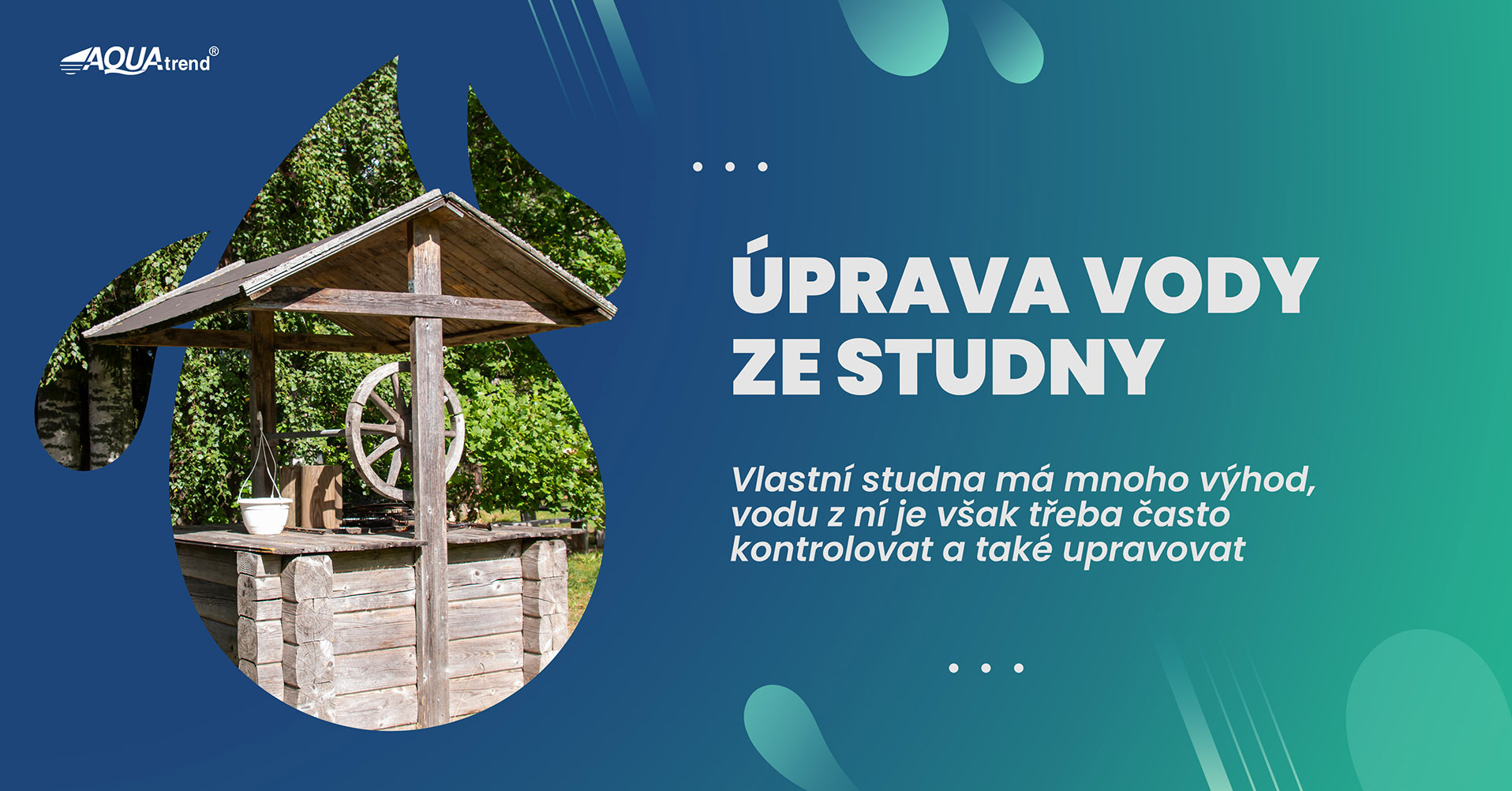 Úprava vody ze studny - víte jak na to?