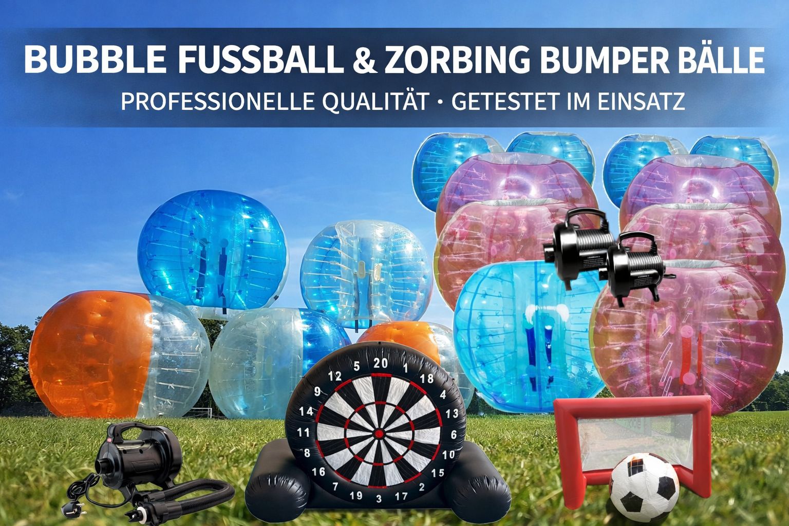 BUBBLE SOCCER - FUSSBALL - FOOTBALL BÄLLEN