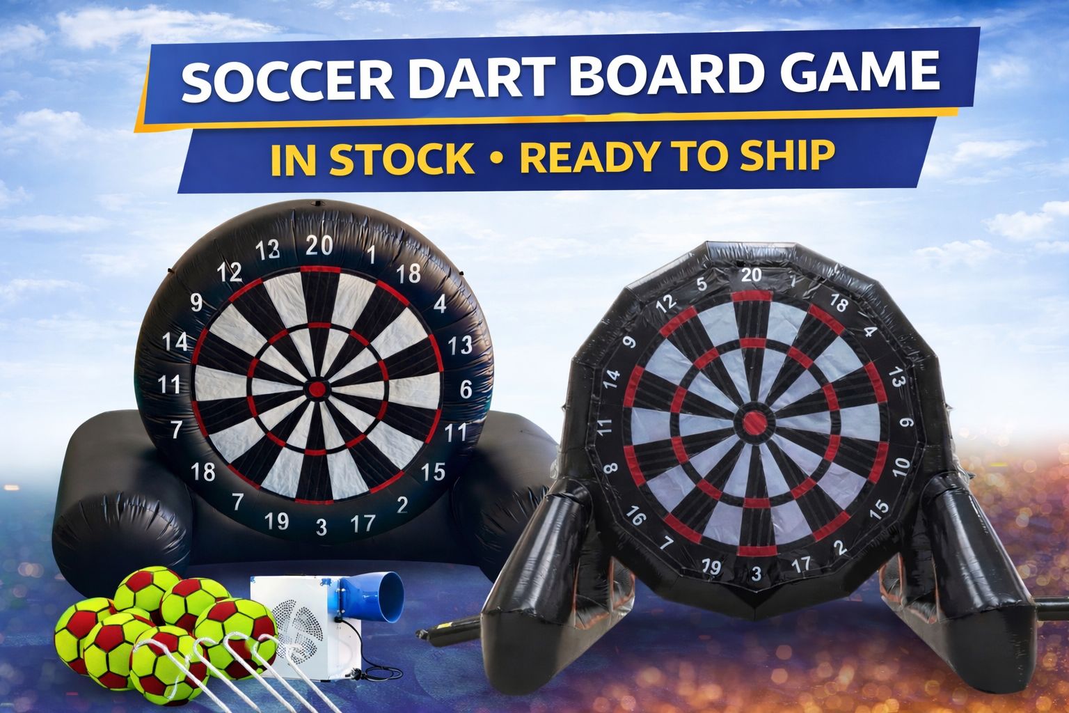 SOCCER DART GAME - GIANT DART BOARD