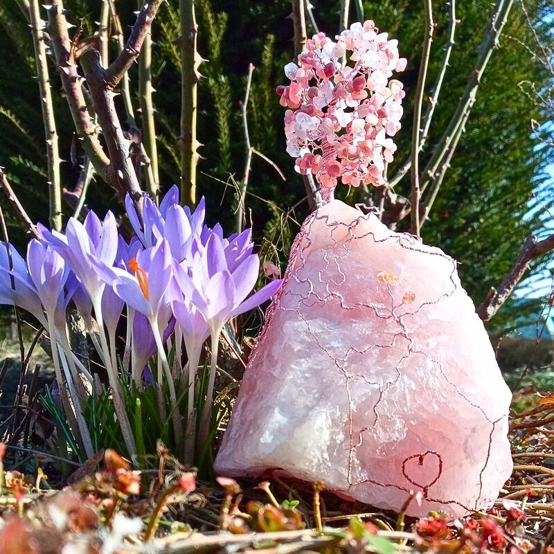 Hand-wired Tree of Life namen Pink Cliff
