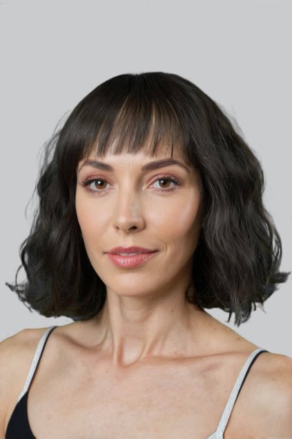 dámská hnědá mikádo paruka Carina20