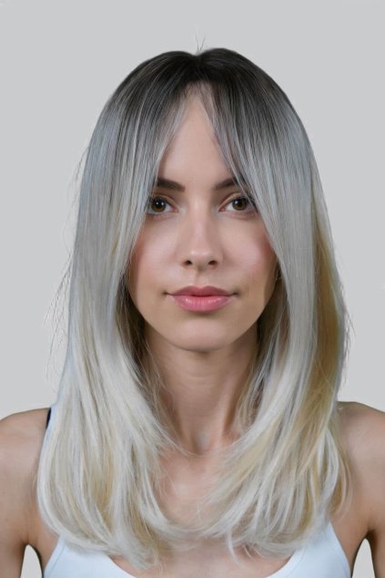 dámská platinová blond paruka Bianca30