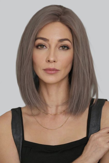 popelavě fialová dámská mikádo paruka Amelia35