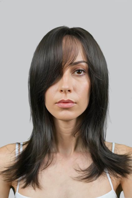 dámská hnědá paruka Ornella30