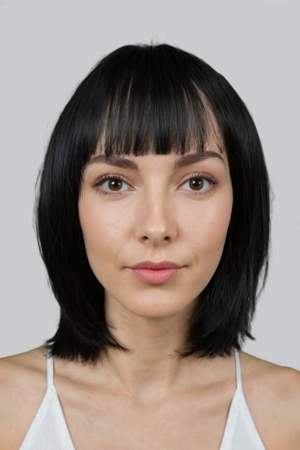 dámská černá paruka Roxane30