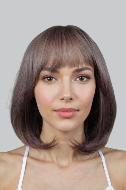 dámská popělavě růžová paruka Ottavia22