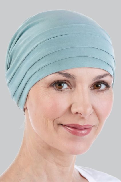dámský šátek na hlavu - tyrkysový