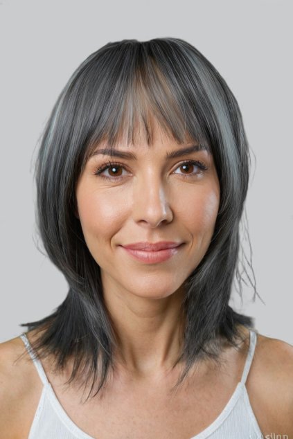 dámská šedá paruka Diana6
