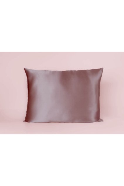 světle šeříkový hedvábný povlak na polštář