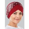turban pasek bordo