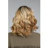 dámská blond paruka s černými kořínky Simona9, délka 30 cm