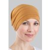 dámský šátek na hlavu - žlutý