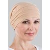 dámský šátek na hlavu - béžový