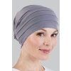 dámský šátek na hlavu - šedý