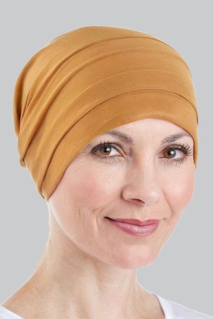 dámska šatka na hlavu - žltá
