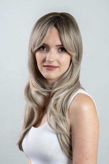 dlhá blond dámska paruka Carla46
