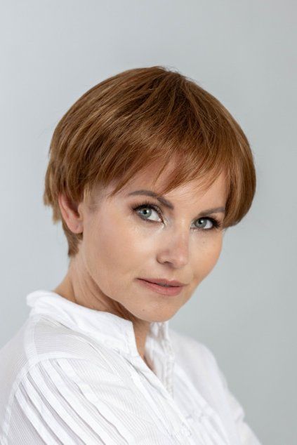 krátka rezavá dámska paruka Jean2