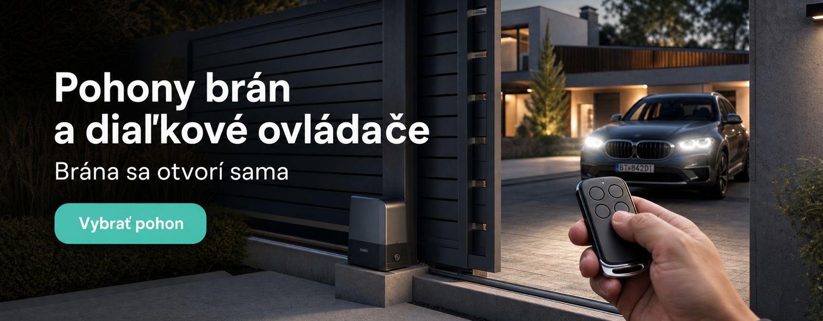 Pohony a diaľkové ovládanie Nice, Came, Rollkit , Somfy, Key, Hormann