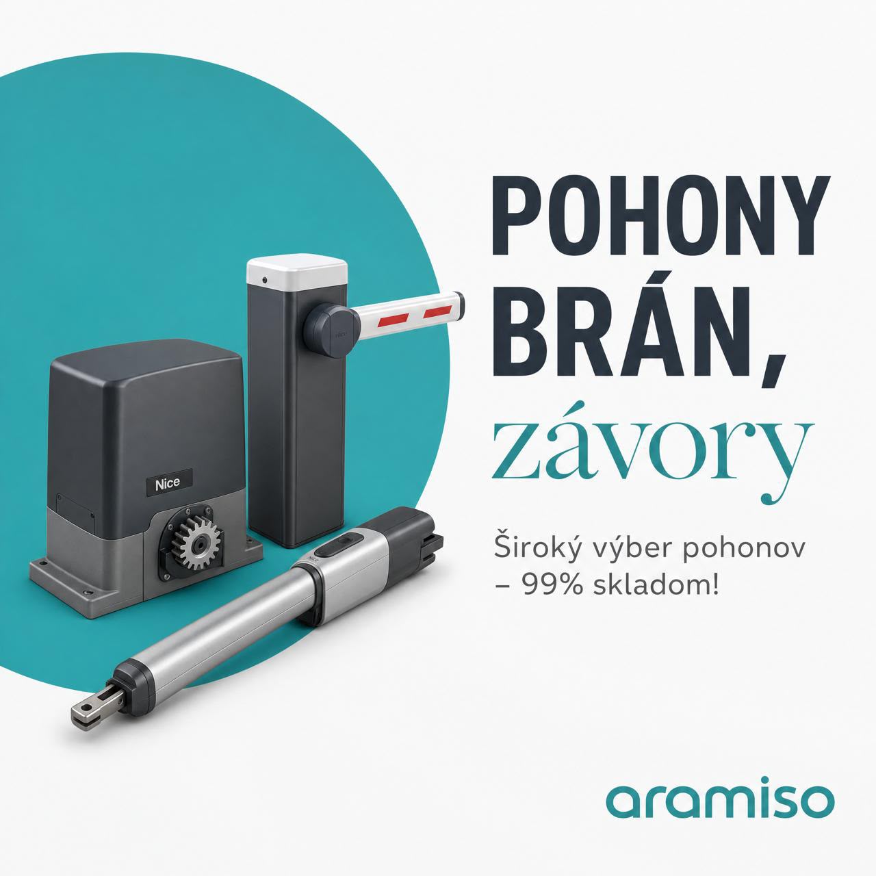 Pohony brán, závory