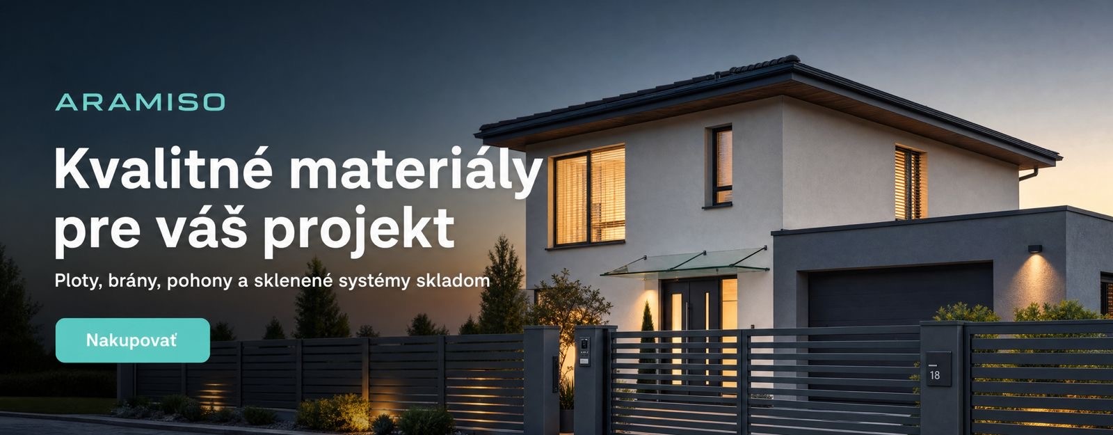 ploty, brány, hlinikove ploty, pohony, skladom
