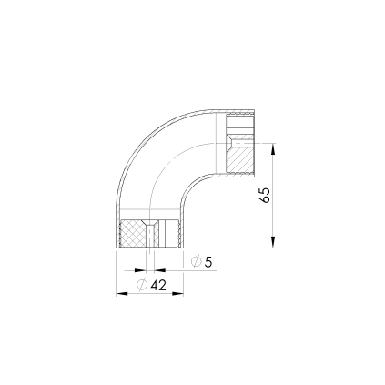 Prechod madla - koleno/drevo