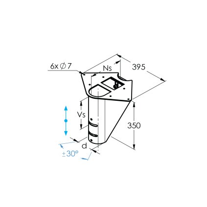 Schodisko SEGMENT NS240 Vs170-190mm, ±30°
