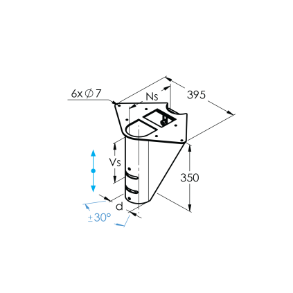 Schodisko SEGMENT NS240 Vs170-190mm, ±30°