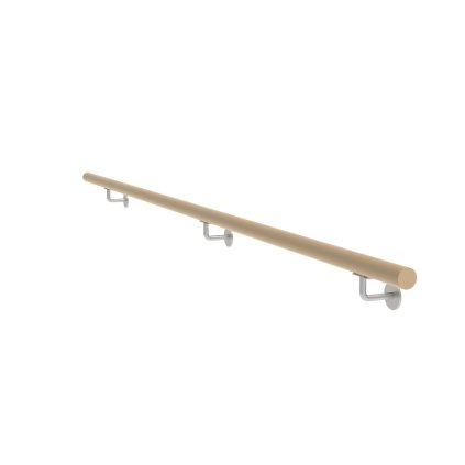 Drevené madlo DUB a nerezové držiaky, L2500mm