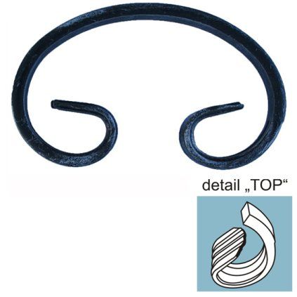 Element tvaru-C h230, b125, 12x6mm