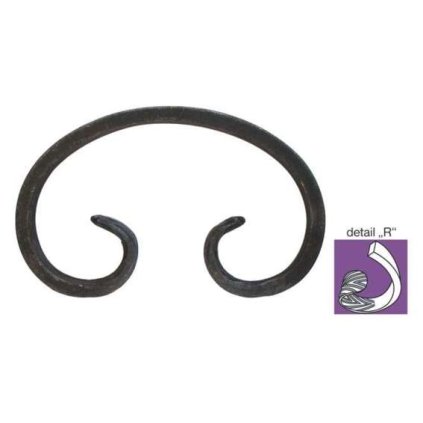 Element tvaru-C 120x75, 12x6mm