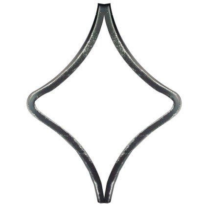Element tvaru-pika h200, b95, 12x6mm