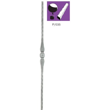 Tyč ozdobná P/035A-12, 36x900mm