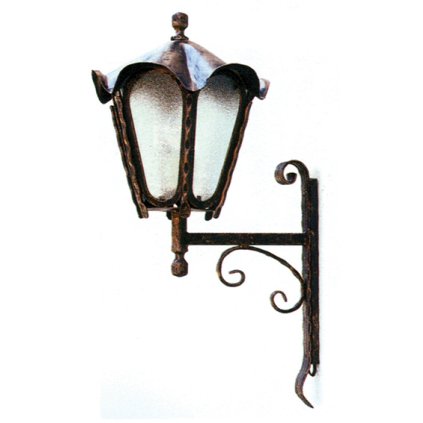 Lucerna na stenu dekoratívna 630xD330mm, patina