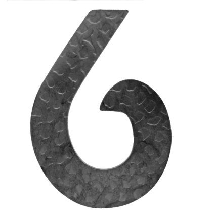 Číslica kovaná "6" h 120, t3mm