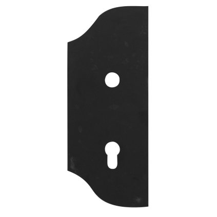 Štítok bránový hladký 265x105, t3, a90, D19mm