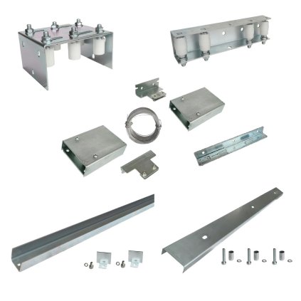 Teleskopický systém pre kol. bránu do 4m, 2dielna