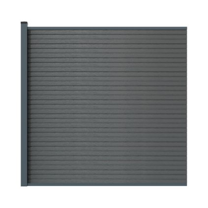 WPC plotový set so stĺpikom 1850mm AURORA sivá