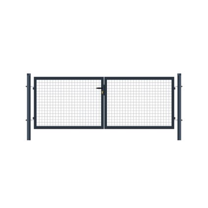 Brána 2kr. Eco ZnPVC 3600x1250mm antracit