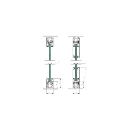 Zasklenie pevné -  set 3m profilu , L=3000mm
