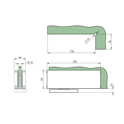 Hydraulicky samozatvárač AISI304 BLACK