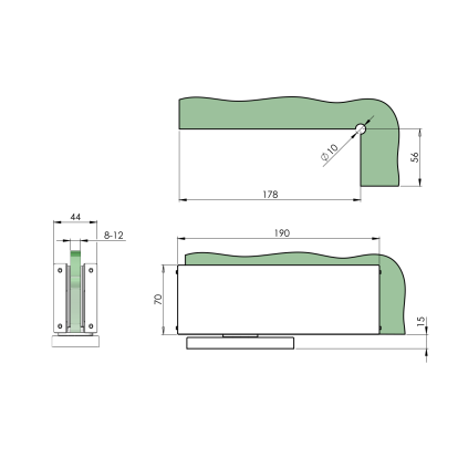 Hydraulicky samozatvárač AISI304 BLACK